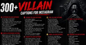 300+ Villain Captions for Instagram